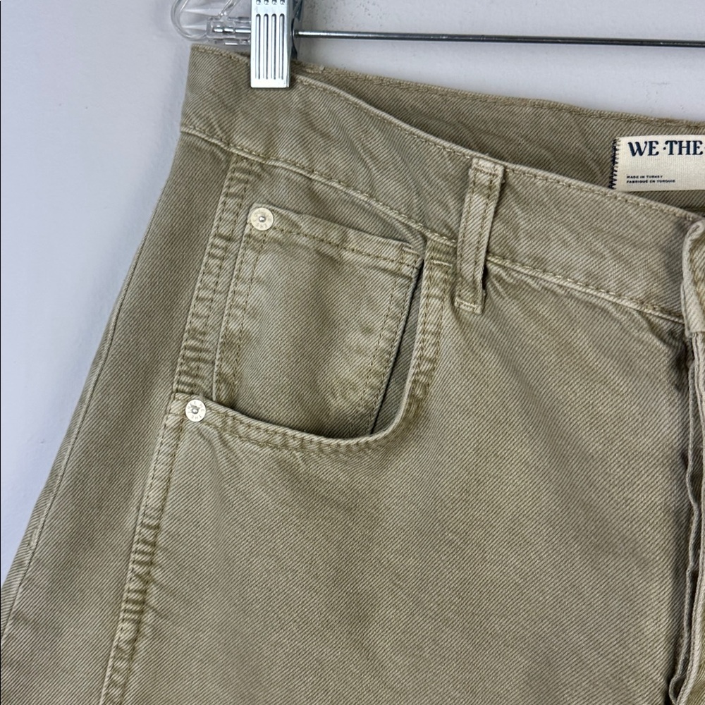 Free People We The Free Good Luck Mid Rise Barrel Jeans Size 30 Cotton Neutral - Picture 13 of 16